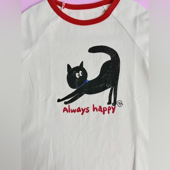 Bemon Toddler Girl Black Kitten T-Shirt, Size 3-4T Korean Clothing Brand - Picture 2 of 7